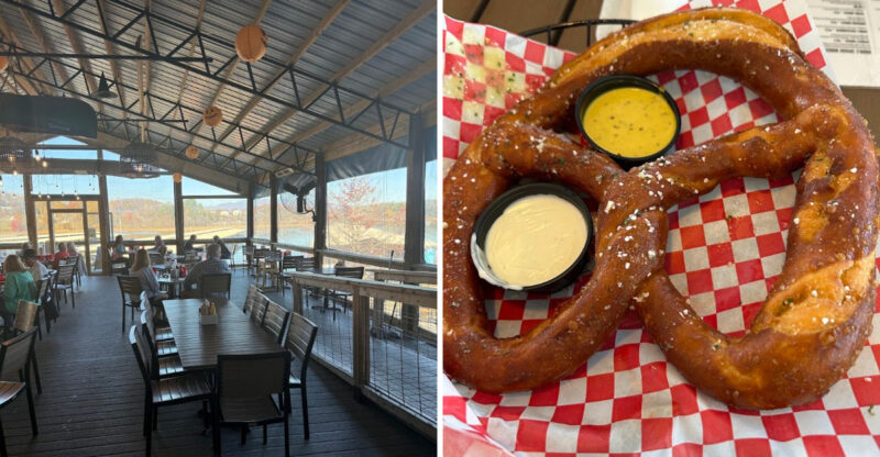 Grab A Bite And Enjoy The Views At This Lakeside Restaurant With A 40-Ft Bar Overlooking Lake Chatuge Georgia