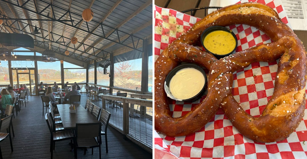Grab A Bite And Enjoy The Views At This Lakeside Restaurant With A 40 Ft Bar Overlooking Lake Chatuge Georgia - Decor Hint