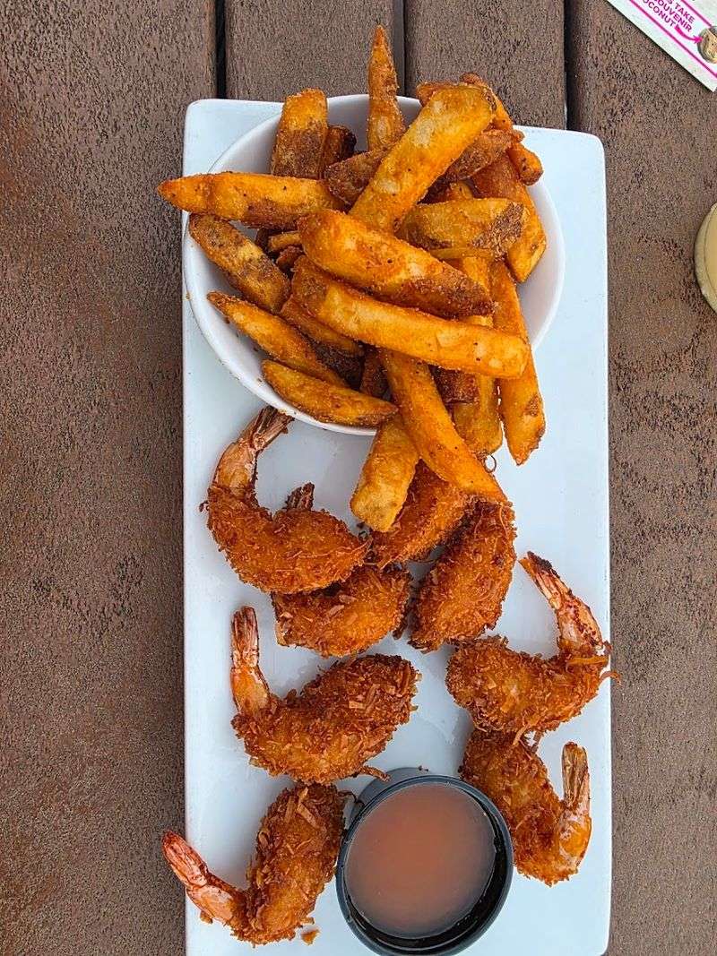 Coconut Shrimp, Coconuts On The Beach