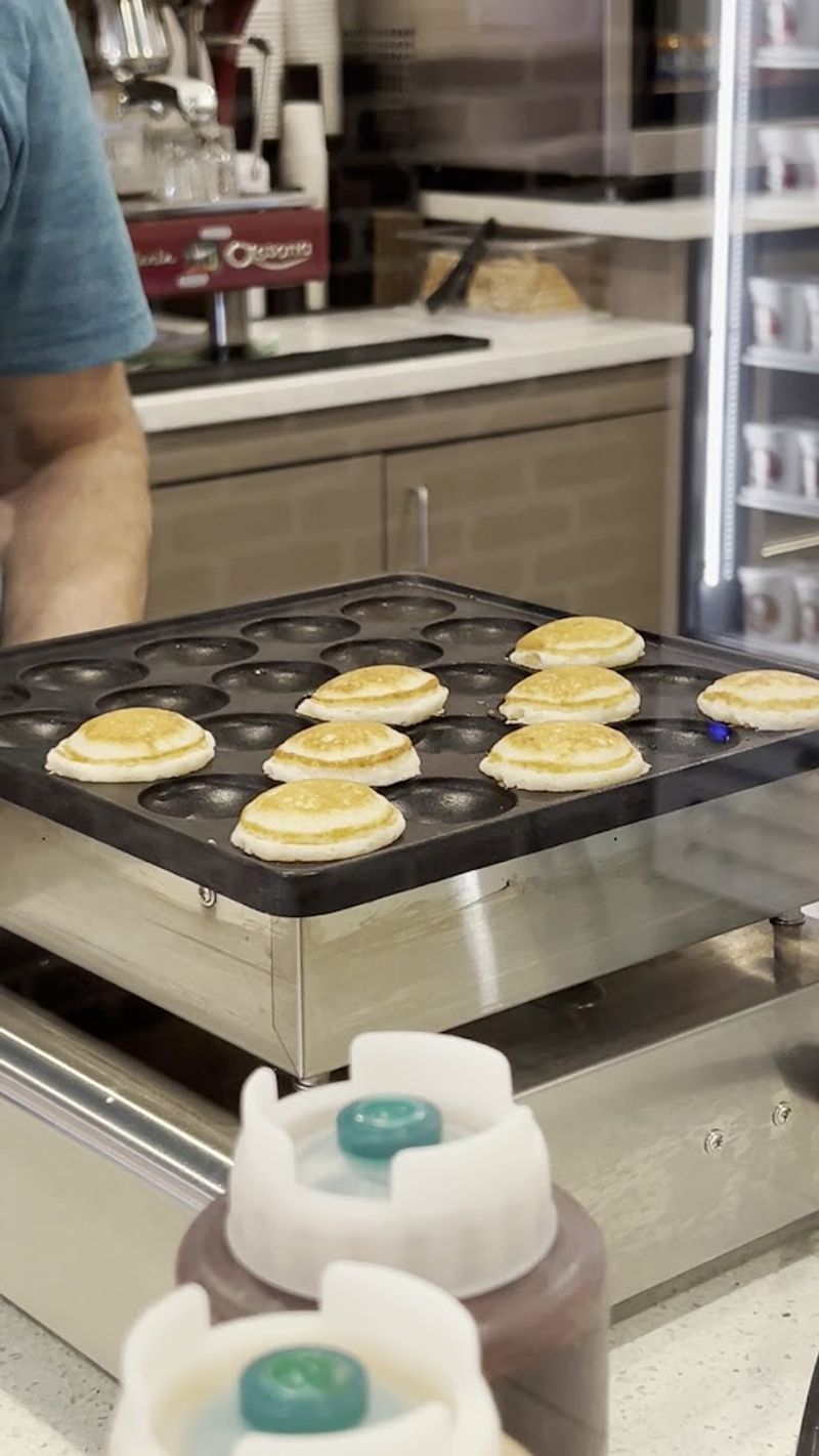 Poffertjes — Dutch Mini Pancakes with Custard