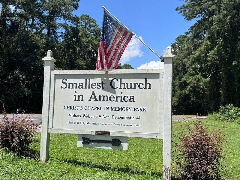This Georgia Landmark Is Famous For Being The Smallest Church In America - Decor Hint Easy to Reach Right Off Interstate 95