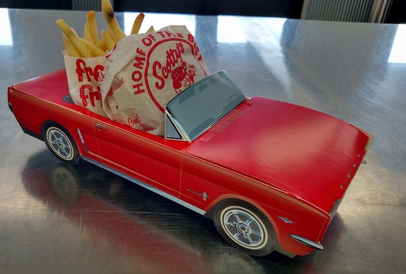 Kids Meals In Cardboard Cars 