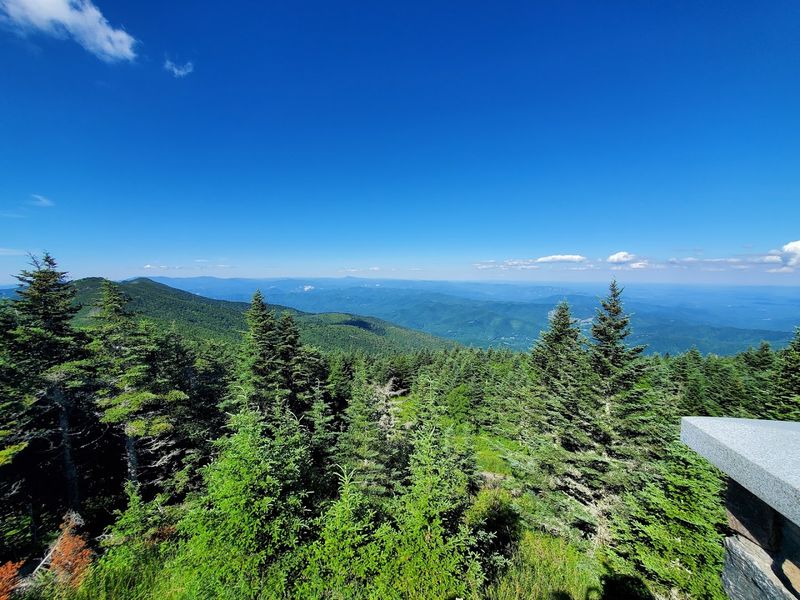 Climb To The Summit Of Mount Mitchell, The Highest Peak In The East