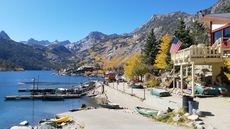The Lake Sabrina Boat Landing Offers Rentals And A Cafe