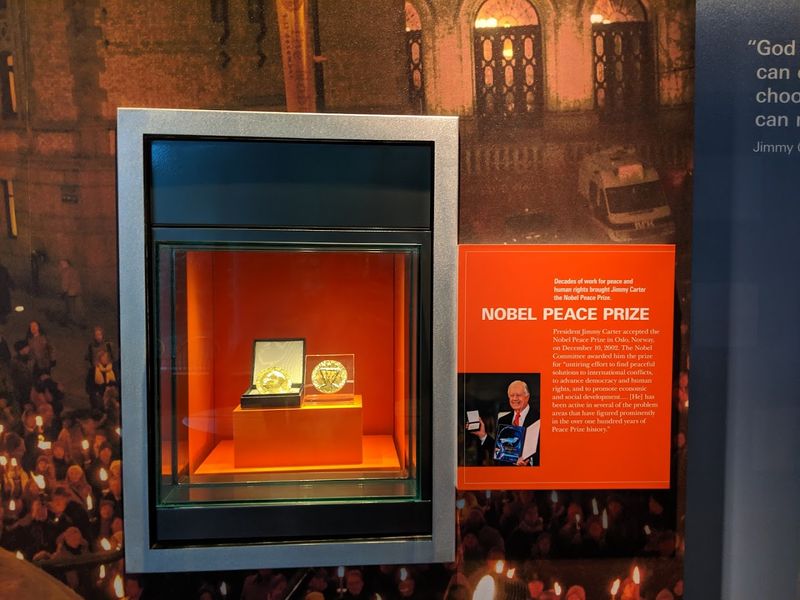 This Unique Atlanta Georgia Museum Allows You To Experience The Daily Life Of A US President - Decor Hint Nobel Peace Prize on Display