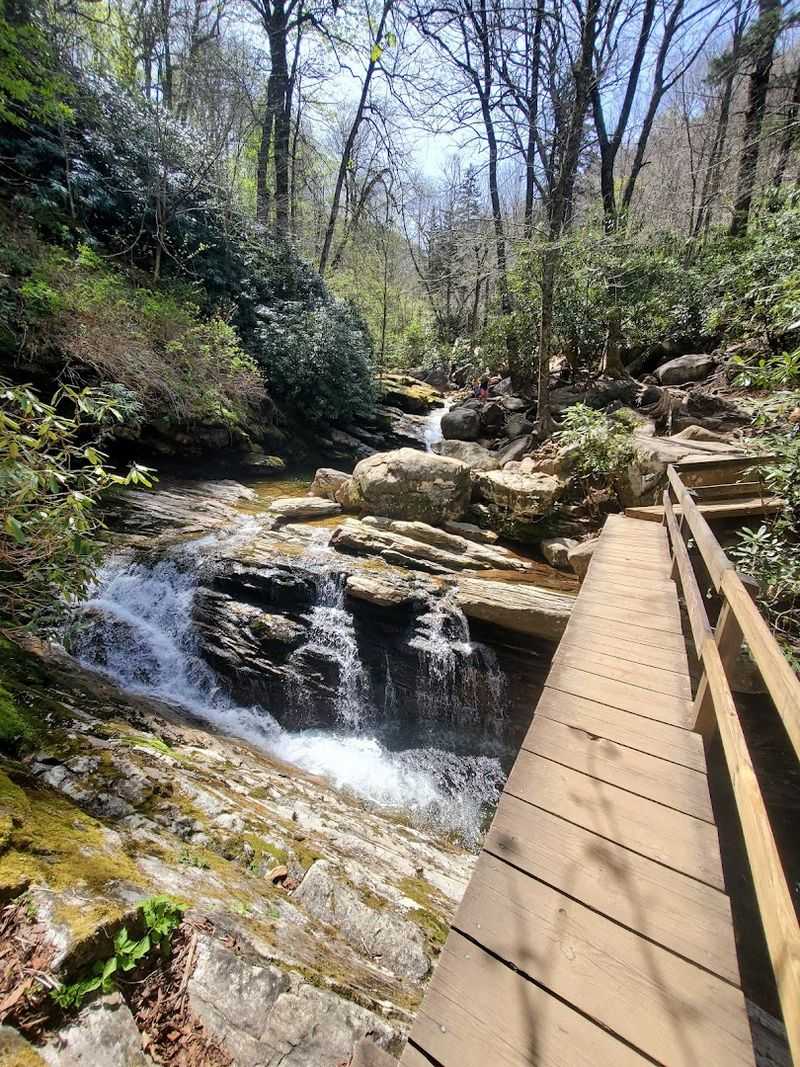 Skinny Dip Falls Trailhead, Blue Ridge Parkway 