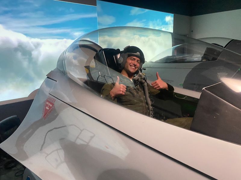 The Center Also Features Authentic F/A-18 Hornet Simulators