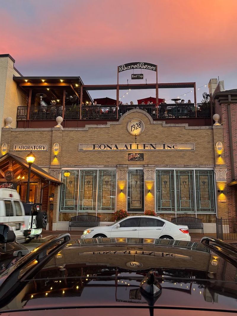 A Rooftop Space With Views Of Downtown Buford