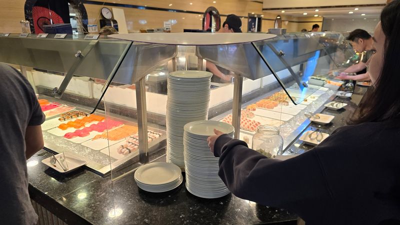 The Seafood Buffet In California Quietly Lives Up To The Hype - Decor Hint The Sushi Bar Stays Consistently Stocked