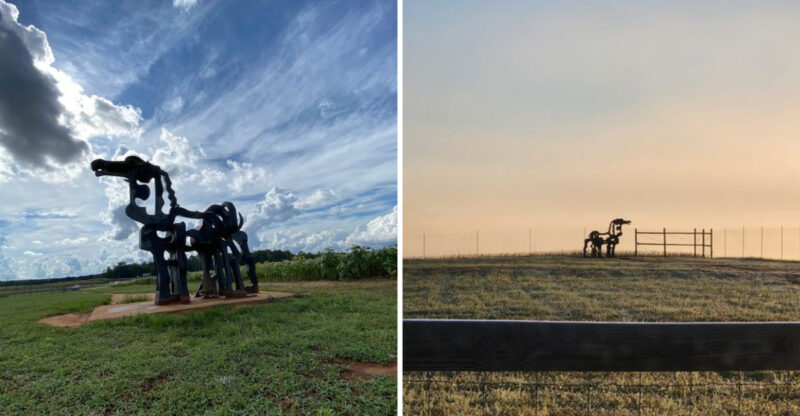 The 2-Ton Iron Horse Sent To A Cornfield Georgia’s Most Relocated Monument