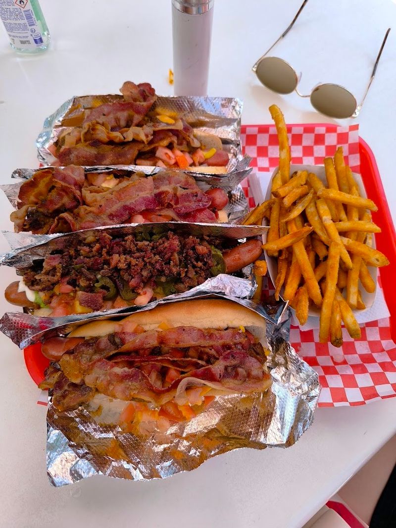 A Menu With Over 35 Unique Hot Dog Combinations