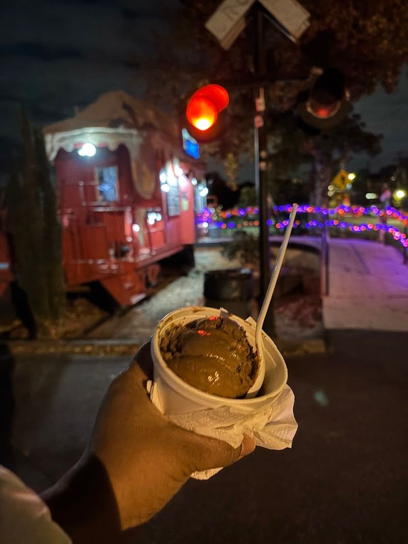 A Real Railroad Caboose Turned Dessert Shop