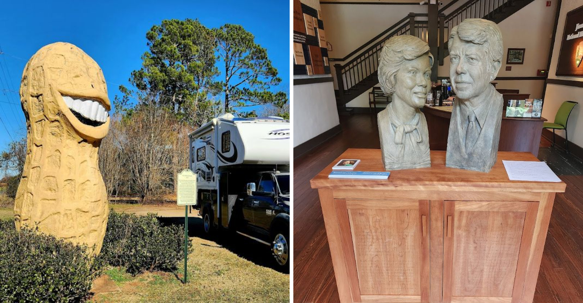 The President With The 13 Foot Smile Georgias Giant Political Landmark - Decor Hint