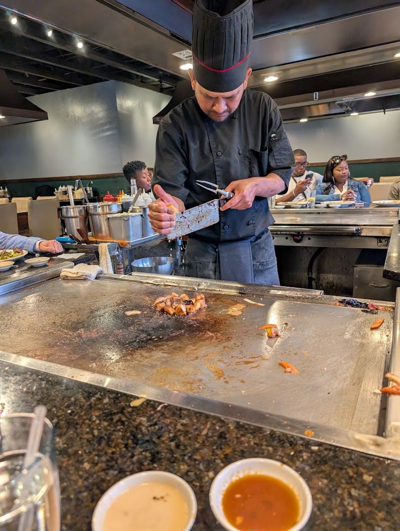 Hibachi Grill Excitement at the Table