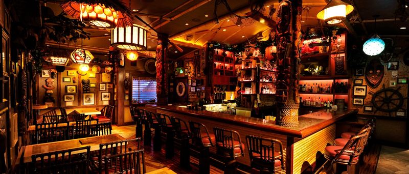14 California Eateries So Unusual They Are Worth Visiting - Decor Hint Trader Sam's Enchanted Tiki Bar, Anaheim
