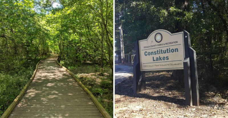 This Georgia Nature Preserve Is Home To A Strange And Beautiful Path Of Found Art
