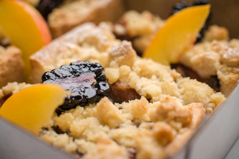 Peach Cobbler from a Gas Station Deli