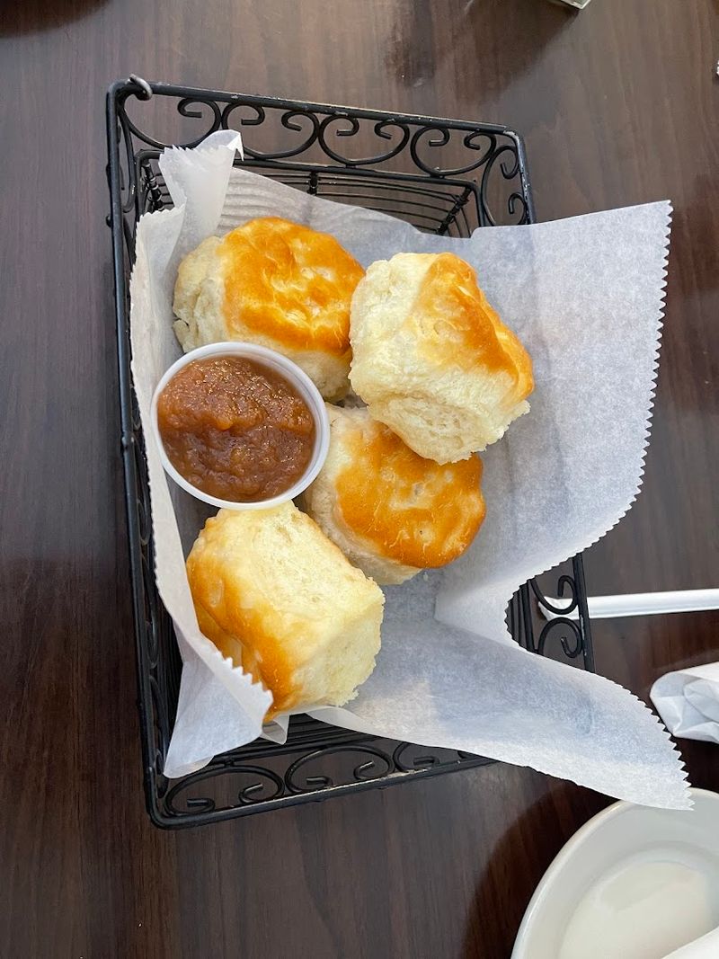 This Cozy Blue Ridge Restaurant In Georgia Is The Definition Of Southern Charm - Decor Hint Homemade Biscuits with Apple Butter Worth the Trip Alone