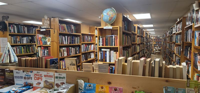 Floor-To-Ceiling Shelves Packed With Used Books