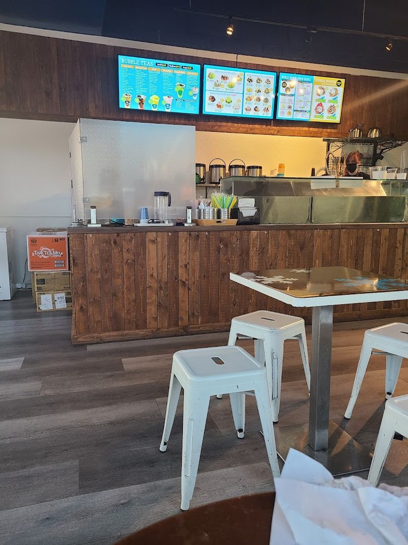 A Bright And Relaxed Cafe Atmosphere