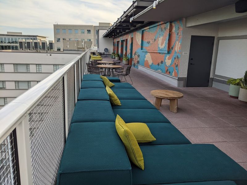 A Colorful Indoor-Outdoor Rooftop Atmosphere