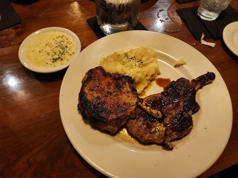 The Steaks Here Are Cooked Over Real Wood Fire