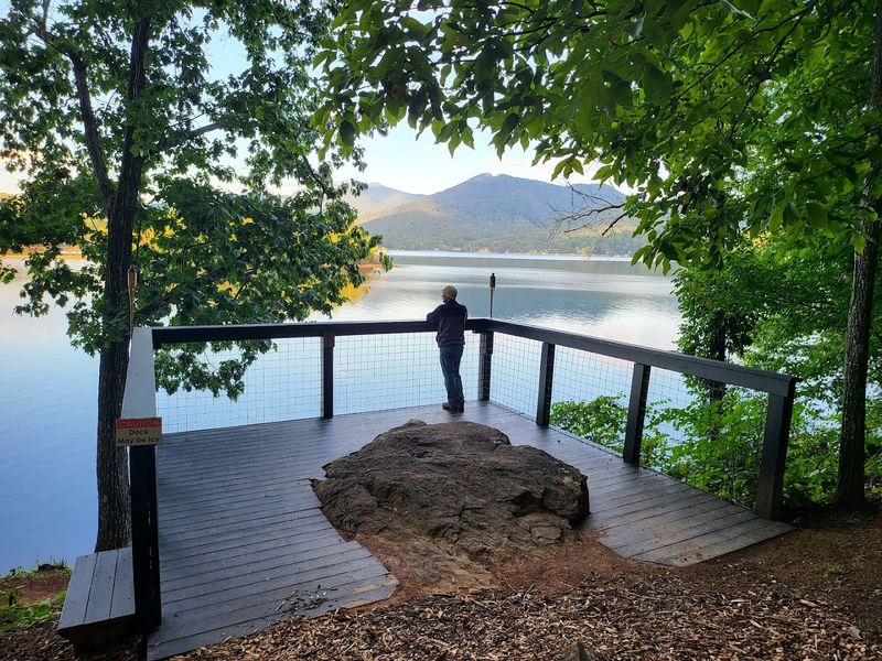 Brooks Overlook Deck and Fishing Hole Rock Views Worth Every Step