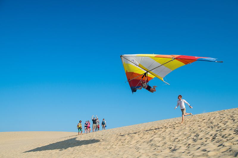 Hang Gliding At Jockey's Ridge State Park