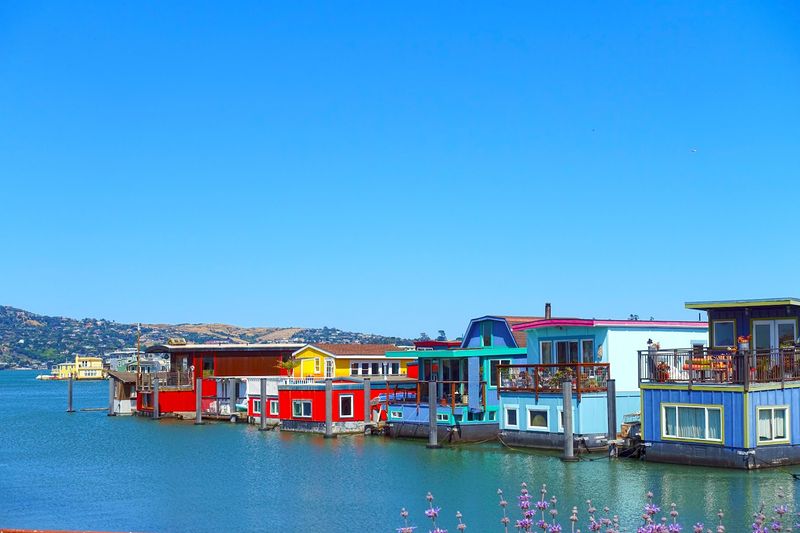 This Charming Waterfront Town In California Will Make You Feel Like You're In A Mediterranean Postcard - Decor Hint Colorful Houseboats That Float Between Fantasy And Real Life