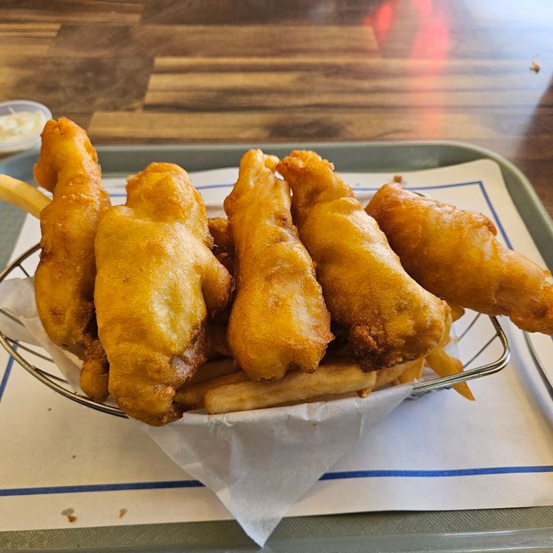 The Deep-Fried Cod Uses Alaskan Cod Fillets