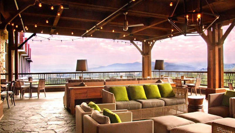 End the Evening At The Omni Grove Park Inn Terrace For Sunset Views