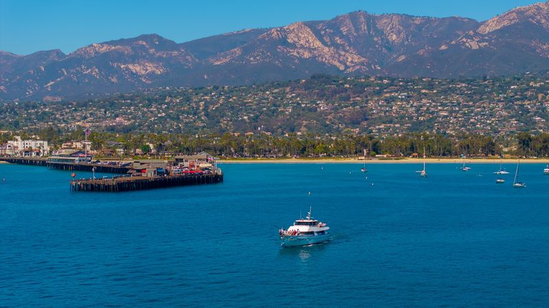 Santa Barbara Harbor and Stearns Wharf