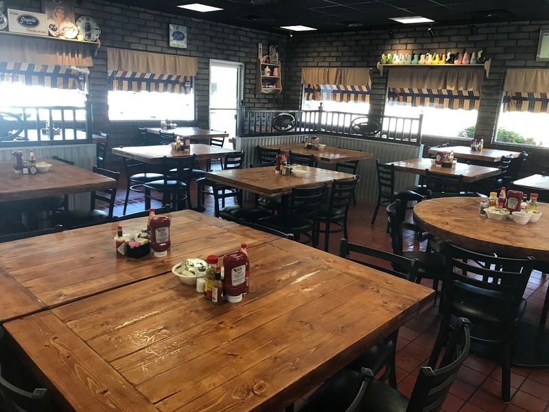 A no-frills dining environment