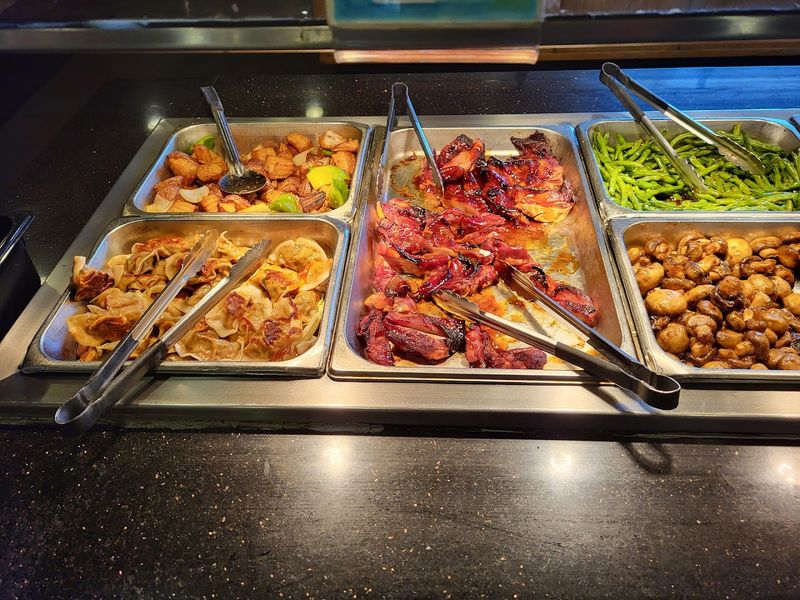 A Buffet Line With Over 150 Options