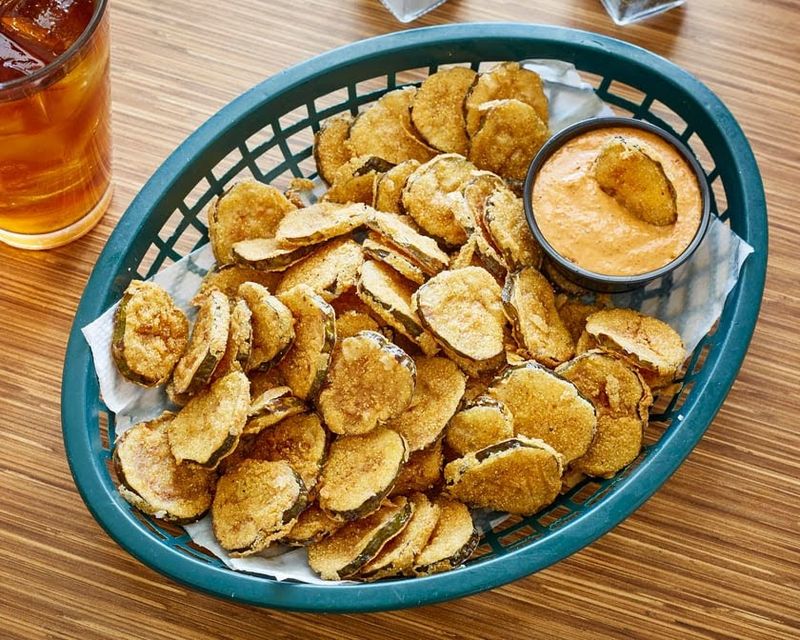 Fried Cajun Pickles With Creole Remoulade