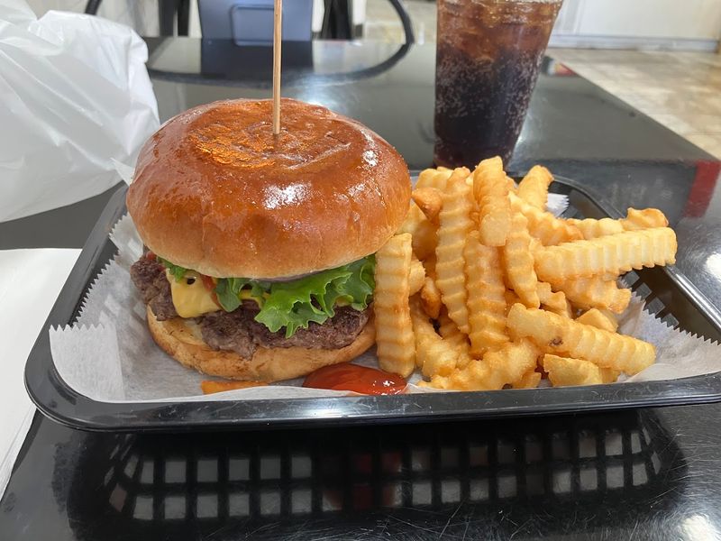 Burger Bite Inside Shell, Chicago