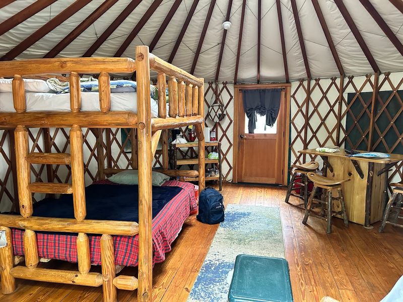 Lakeside Yurts for a Unique Overnight Stay