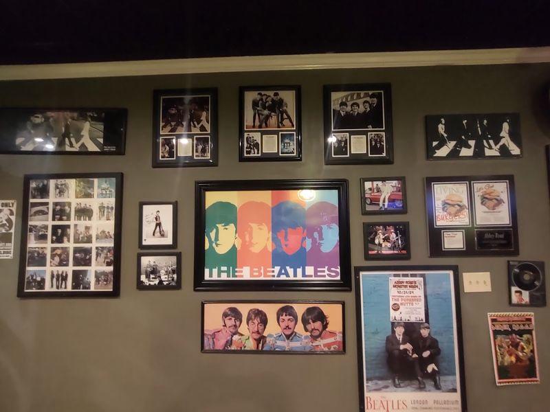 This North Carolina Groovy '60s Beatles Restaurant Feels Like A Time Machine - Decor Hint Walls Packed With Rock Legends