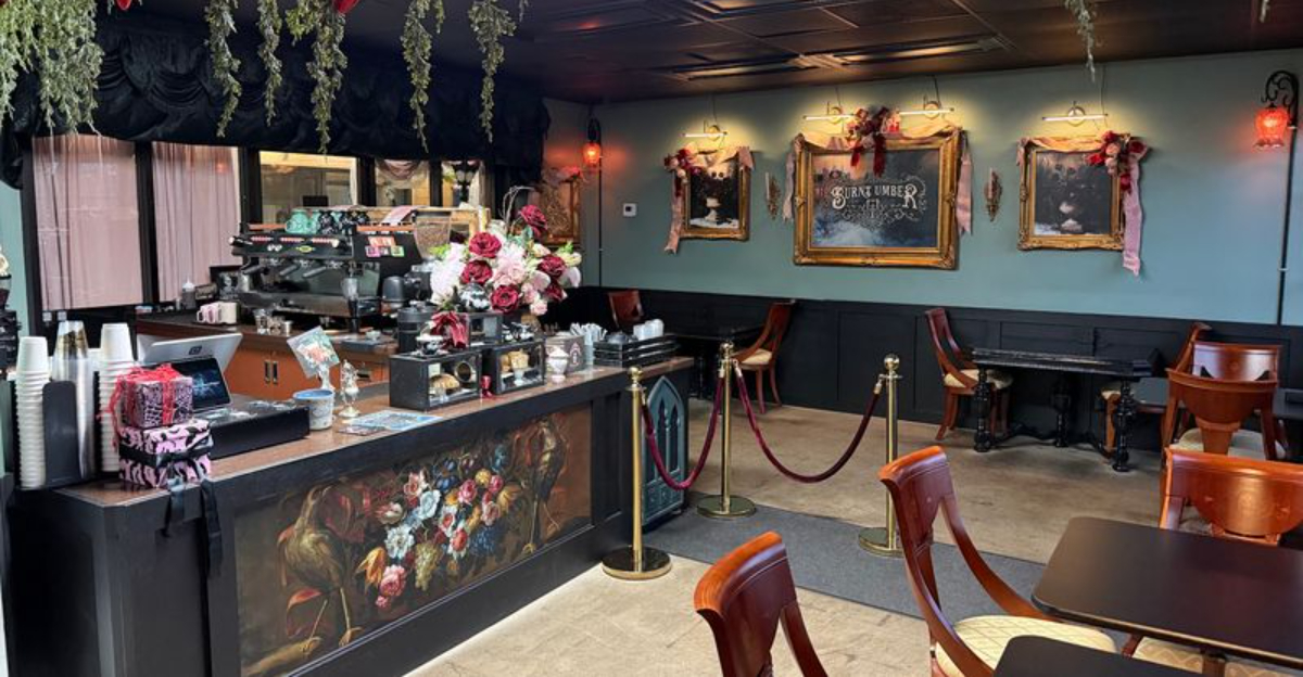 One Of Californias Most Unique Coffee Shops Has A Dark Victorian Gothic Style - Decor Hint