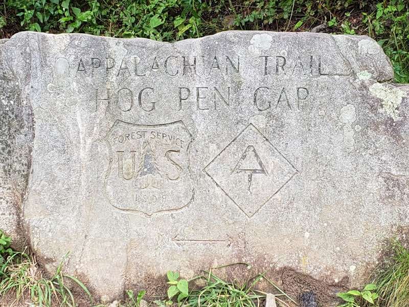 Hogpen Gap and Appalachian Trail Crossing