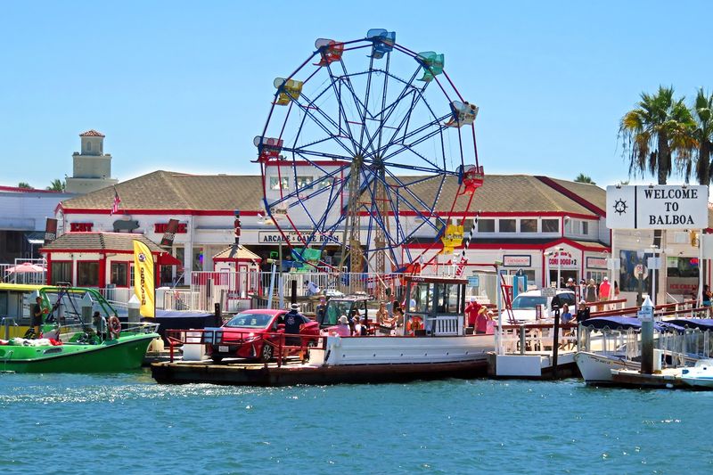 Balboa Island and the Balboa Fun Zone in Newport Beach