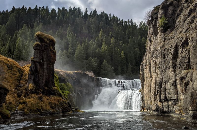 Upper and Lower Mesa Falls