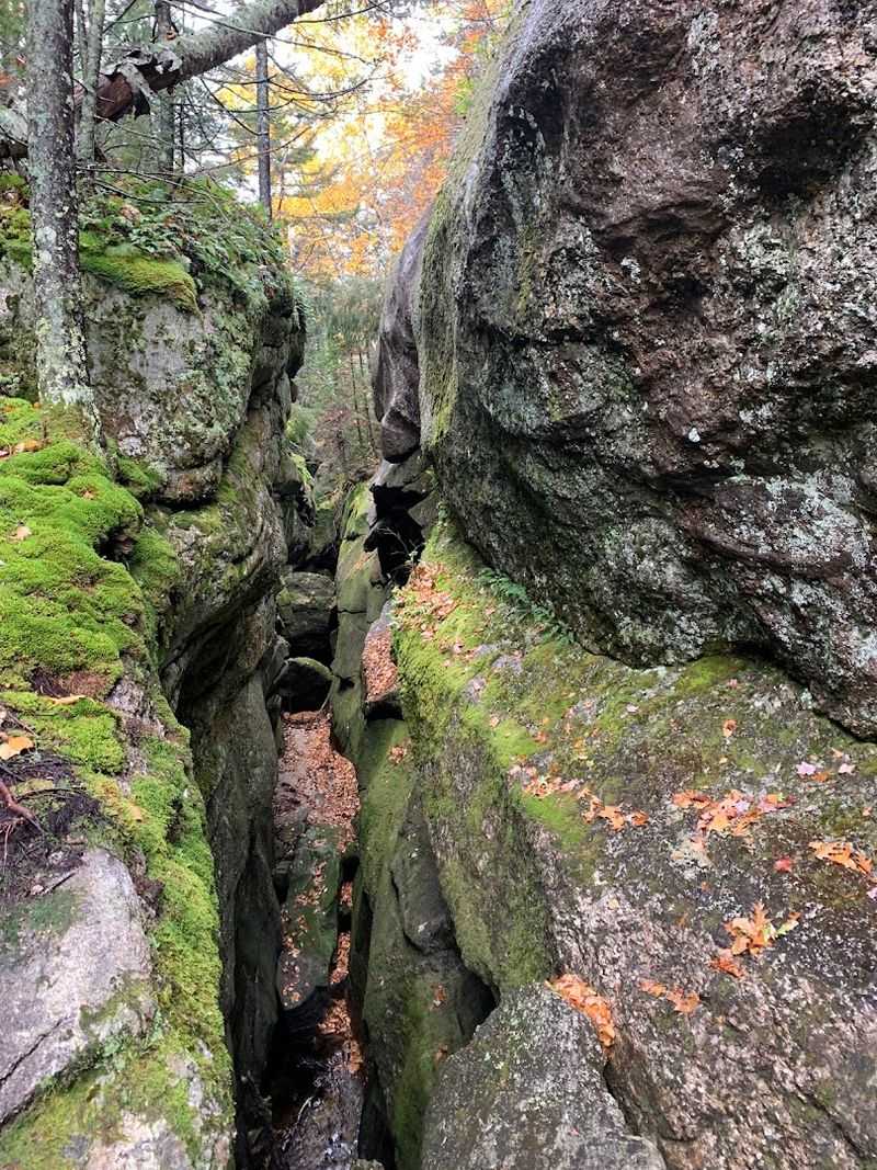 Narrow Gorges Inside Moose Cave