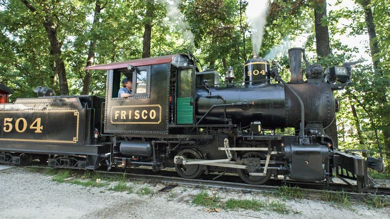 Frisco Silver Dollar Line Steam Train, Silver Dollar City, Branson
