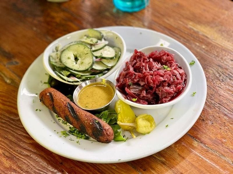 This California Restaurant Serves Authentic German Flavors You'll Keep Craving - Decor Hint Vegetarian And Vegan Options On The Menu