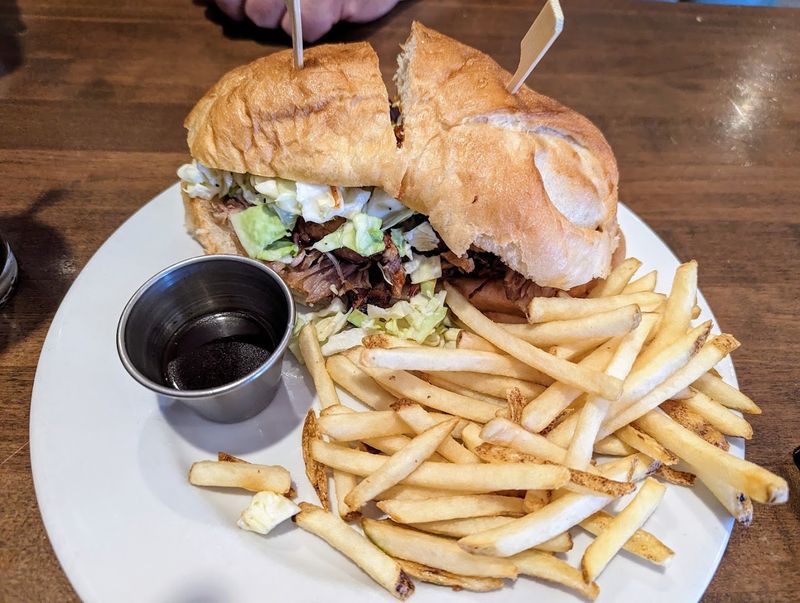 Slow-Smoked Tri-Tip Sandwich