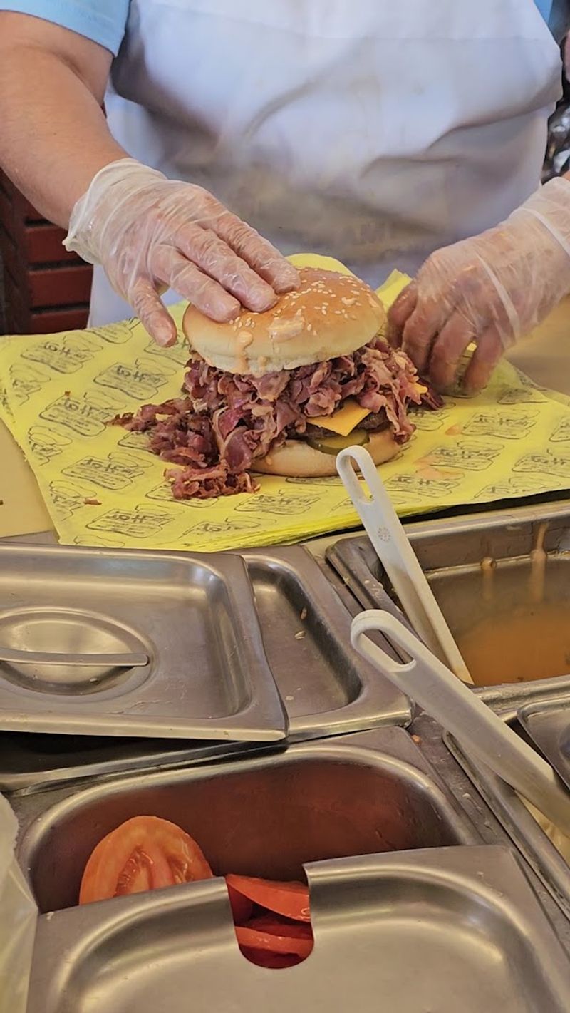 The World Famous Pastrami Dip Sandwich