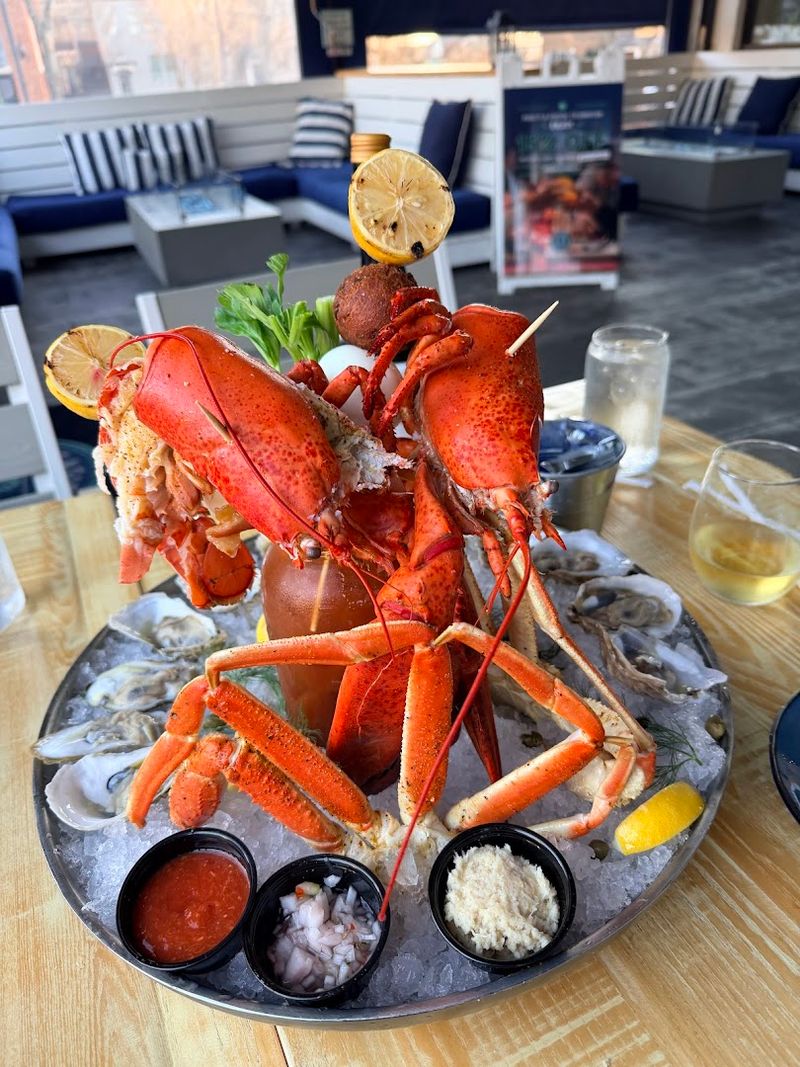 The patio gives the meal breathing room