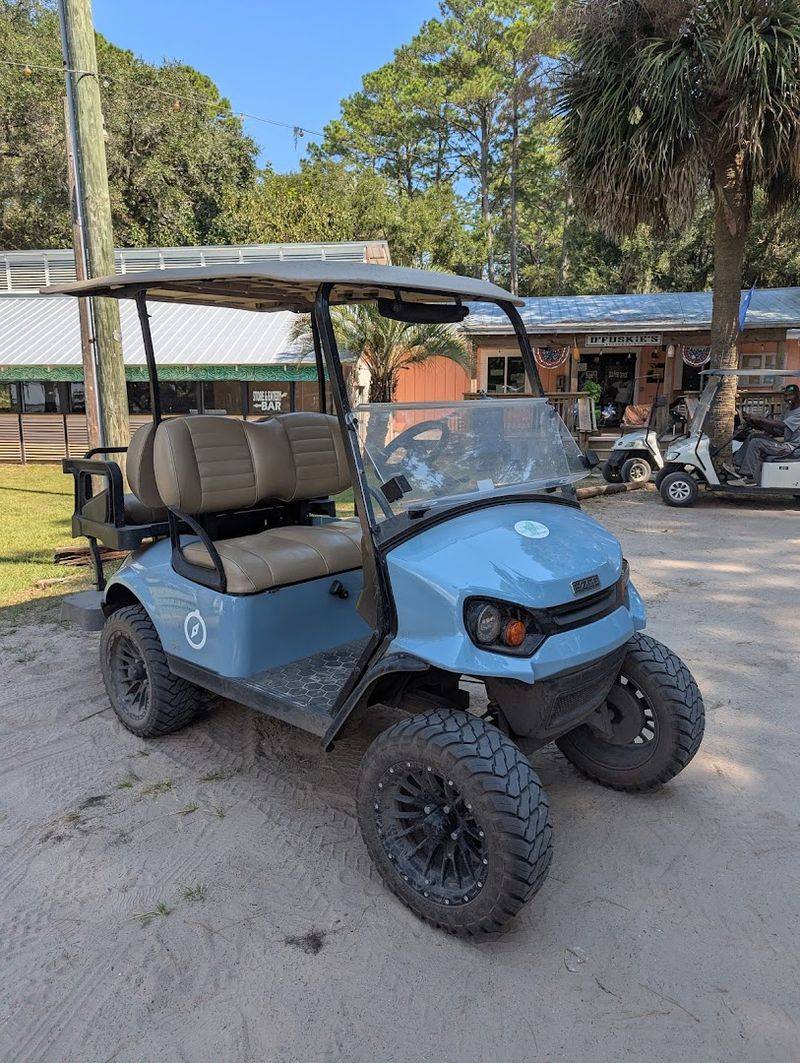 Car-Free Travel by Golf Cart and Bicycle