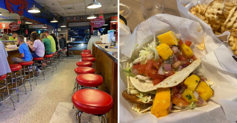 This North Carolina Seafood Spot Serves 2 Fried Shrimp Tacos For $18